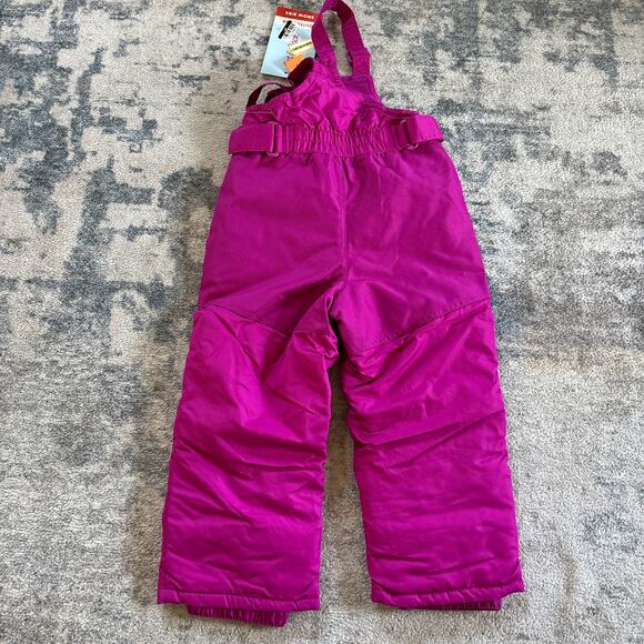 Cat and Jack 18 Months Snow Pants Girls Pink Purple NEW Winter Snow Fleece - Picture 4 of 5